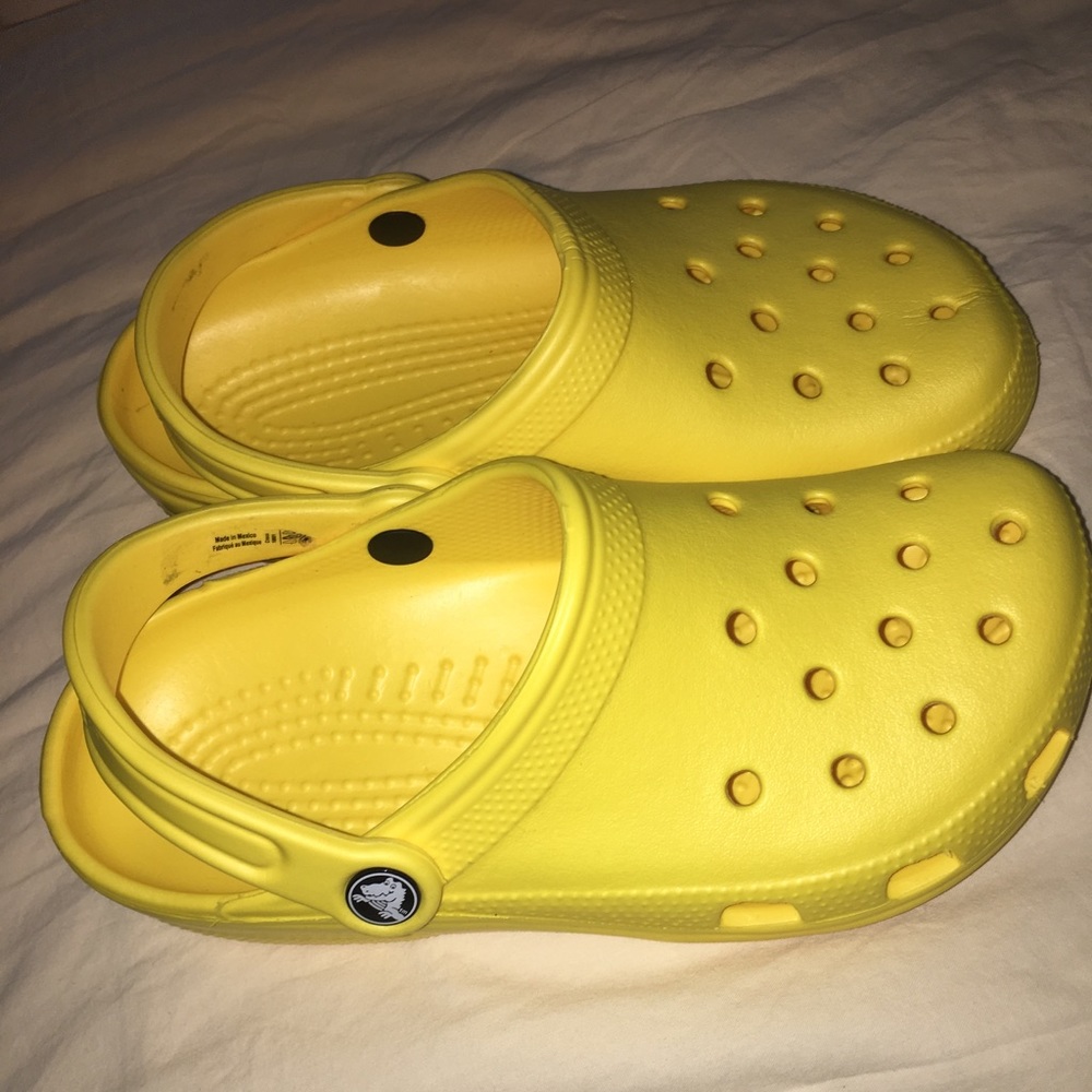 Yellow crocs
